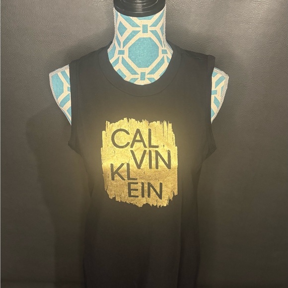 Calvin Klein Dresses & Skirts - Calvin Klein Women's Long T-Shirt Dress Stretch Fabric, Shiny Logo, Size M